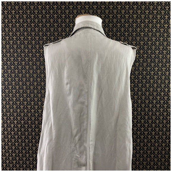 Anthro “Sleeveless Linen Trench” by Elevenses - Picture 4 of 15